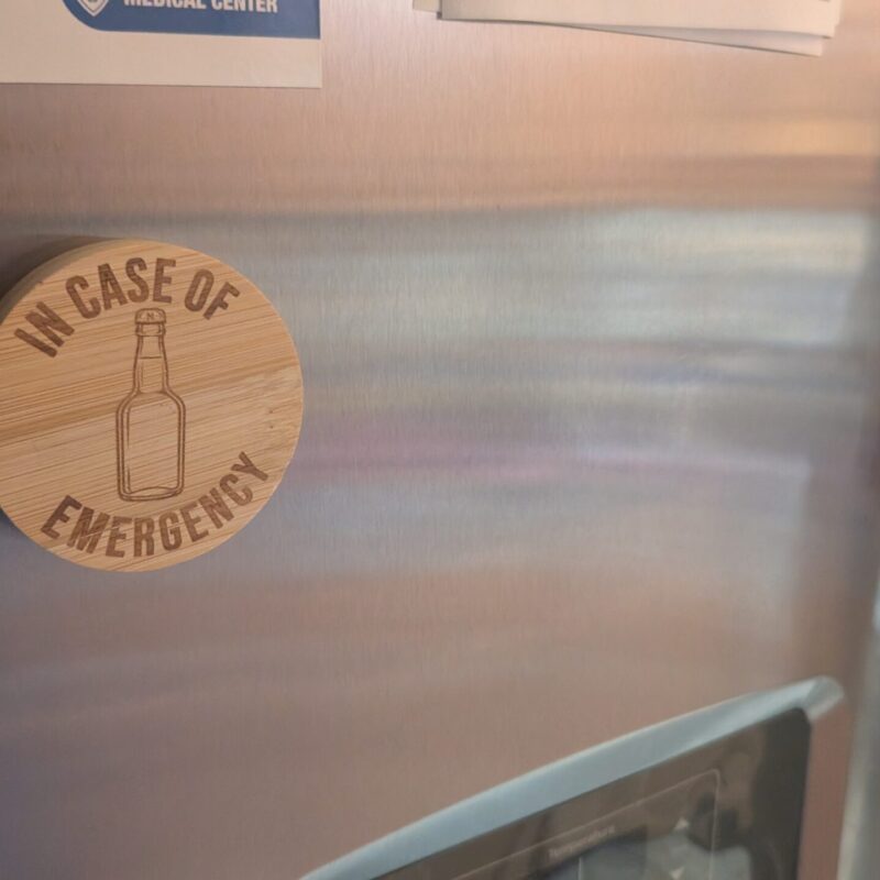 laser engraved wooden bottle opener