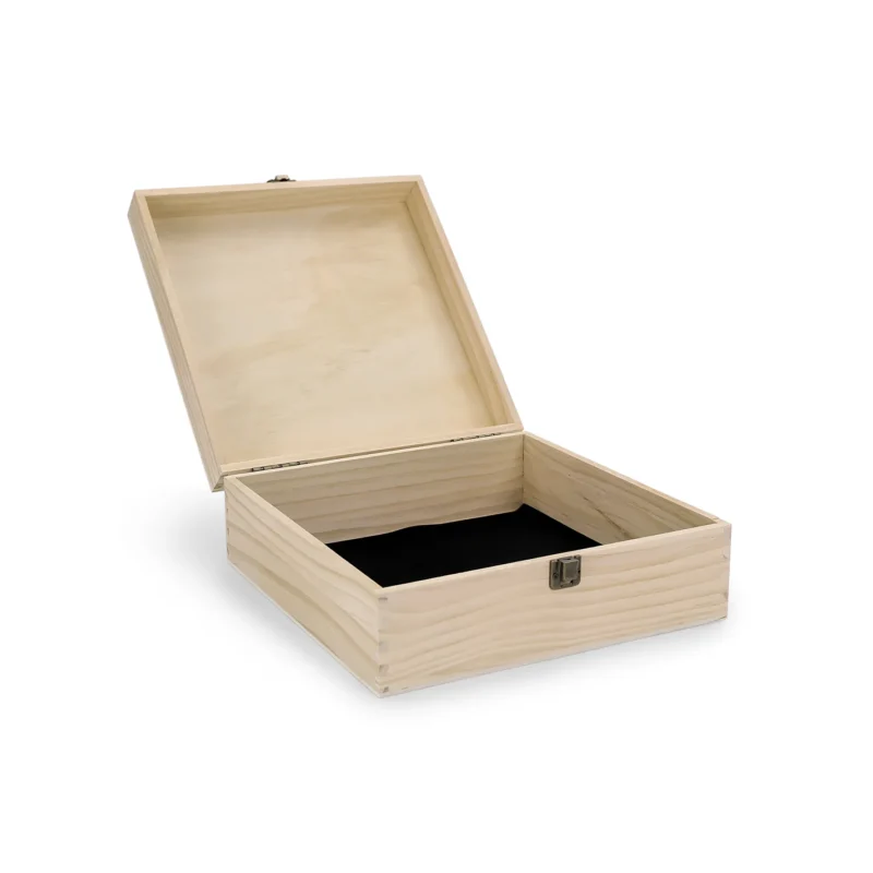 Large Wooden Memory Box - Custom Engravable
